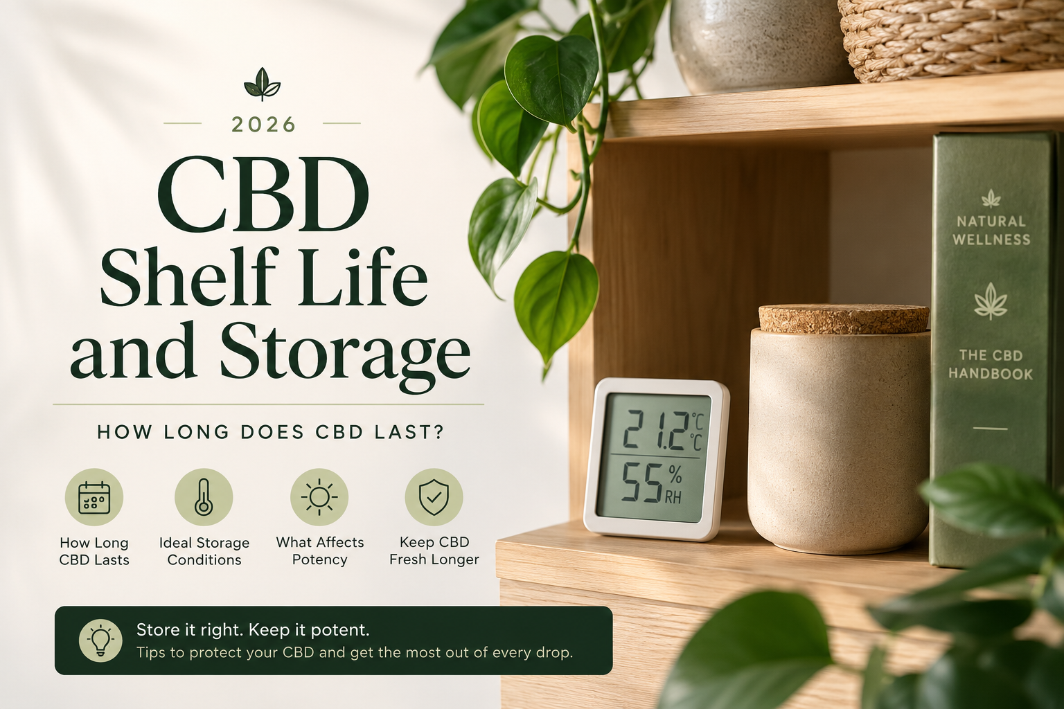 CBD Shelf Life and Storage 2026: How Long Does CBD Last? | PureCraft CBD