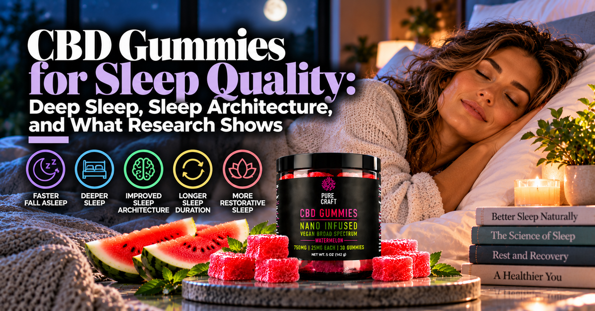 CBD Gummies for Sleep Quality: Deep Sleep, Sleep Architecture, and What Research Shows