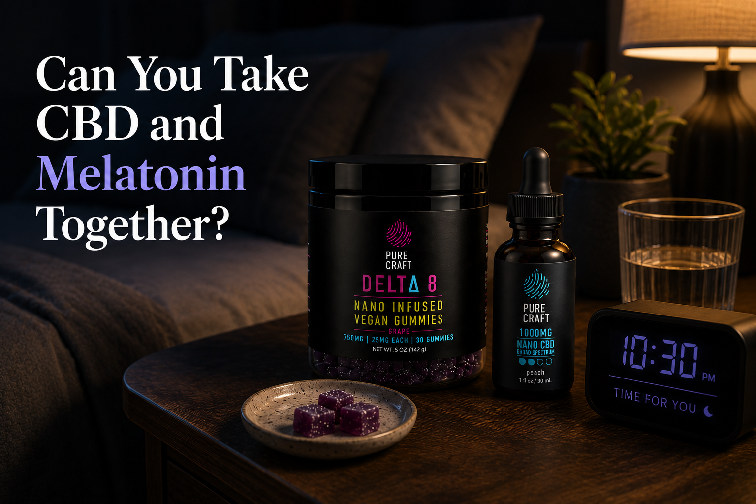 Can You Take CBD and Melatonin Together? | PureCraft CBD