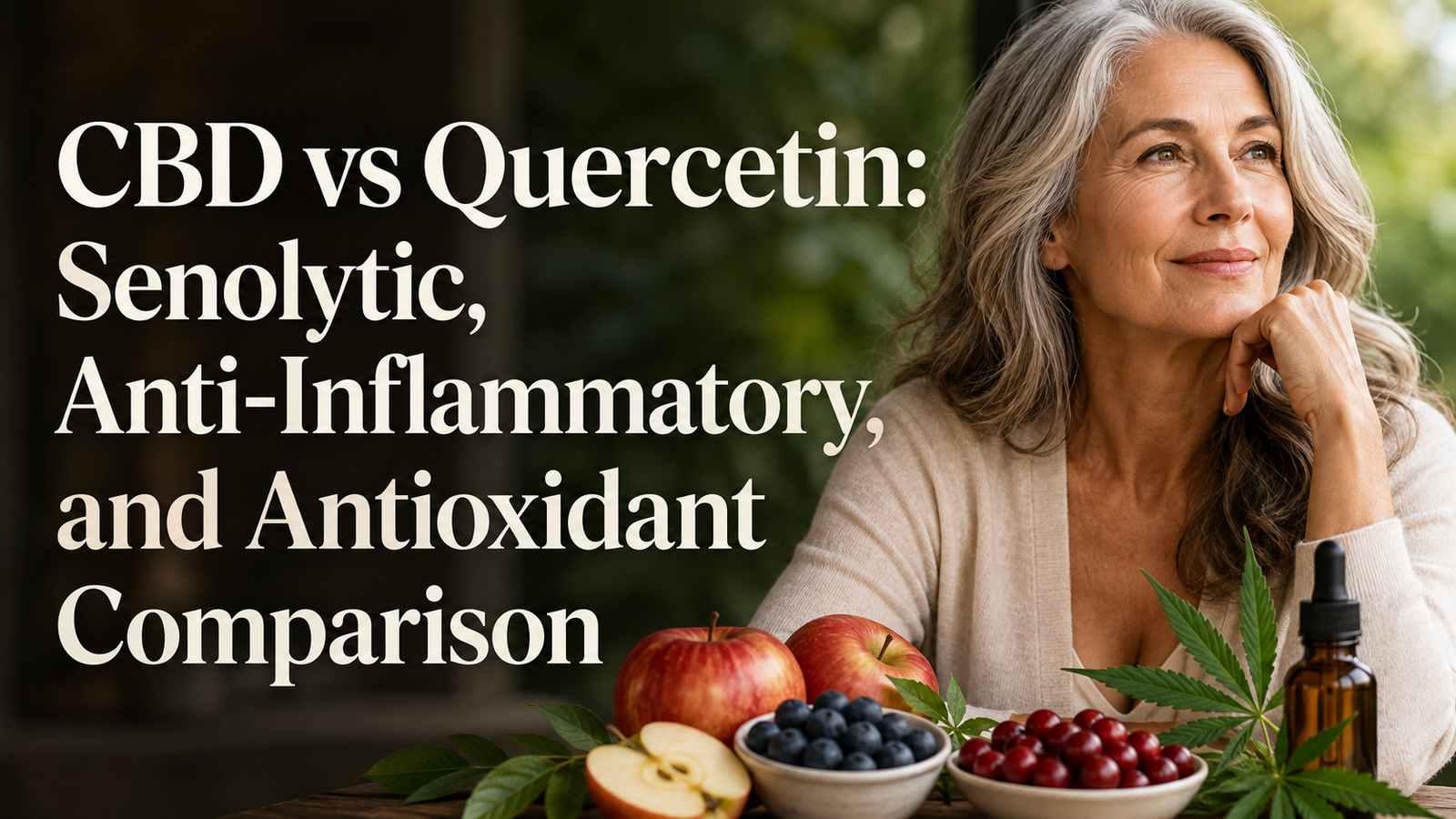 CBD vs Quercetin: Senolytic, Anti-Inflammatory, and Antioxidant Comparison | PureCraft CBD