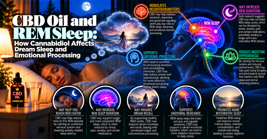 CBD Oil and REM Sleep: How Cannabidiol Affects Dream Sleep and Emotional Processing