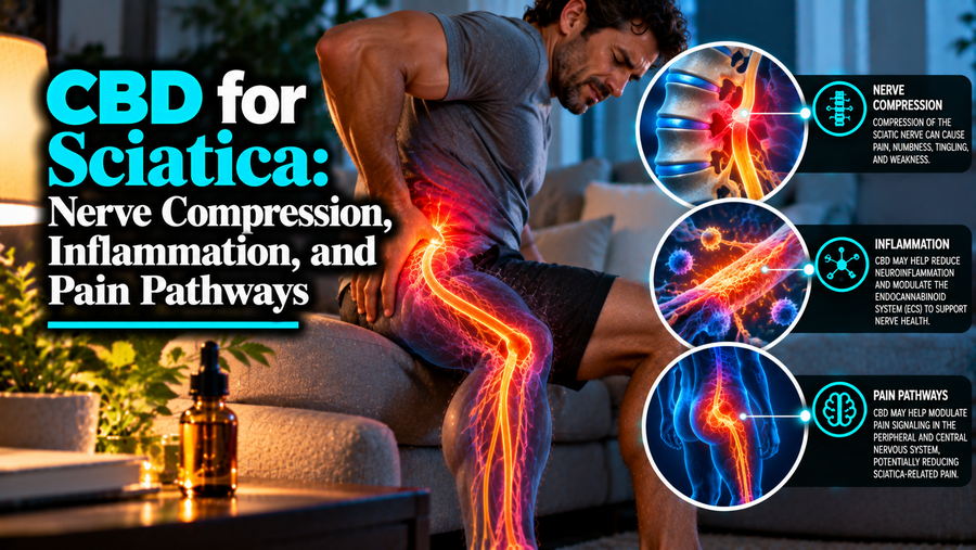 CBD for Sciatica: Nerve Compression, Inflammation, and Pain Pathways | PureCraft CBD