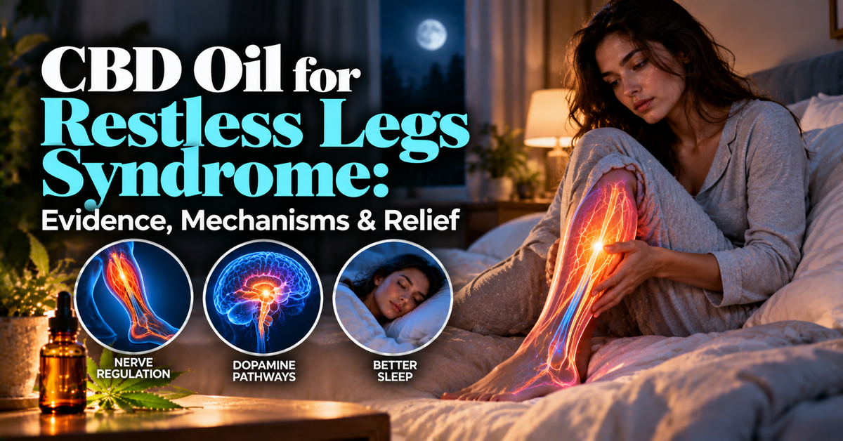 CBD Oil for Restless Legs Syndrome: Evidence, Mechanisms & Relief | PureCraft CBD
