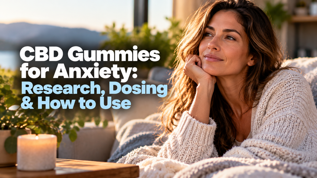 CBD Gummies for Anxiety: Research, Dosing & How to Use