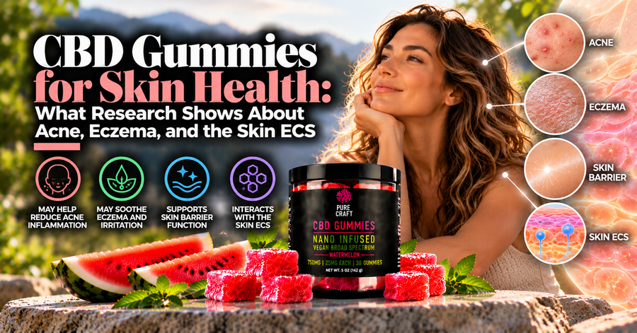CBD Gummies for Skin Health: What Research Shows About Acne, Eczema, and the Skin ECS