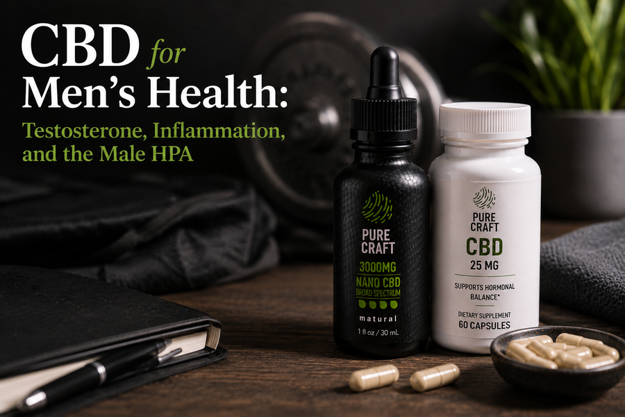 CBD for Men's Health: Testosterone, Inflammation, and the Male HPA | PureCraft CBD