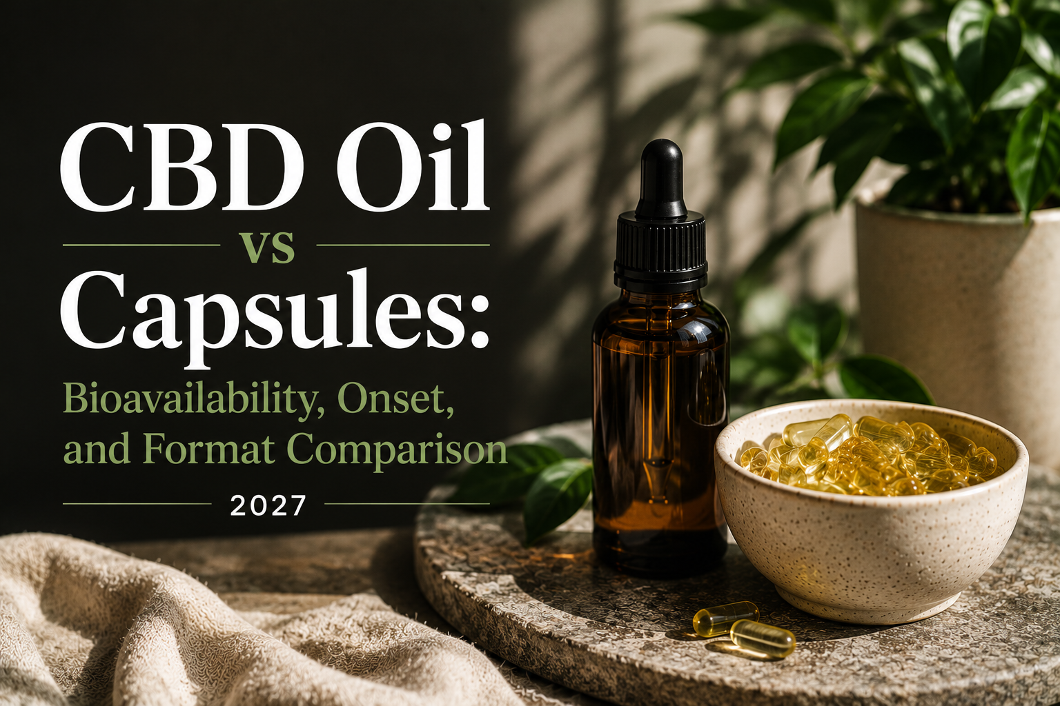 CBD Oil vs Capsules: Bioavailability, Onset, and Format Comparison 2027 | PureCraft CBD