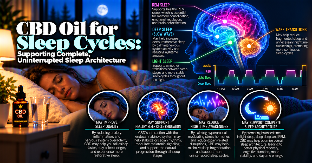 CBD Oil for Sleep Cycles: Supporting Complete, Uninterrupted Sleep Architecture