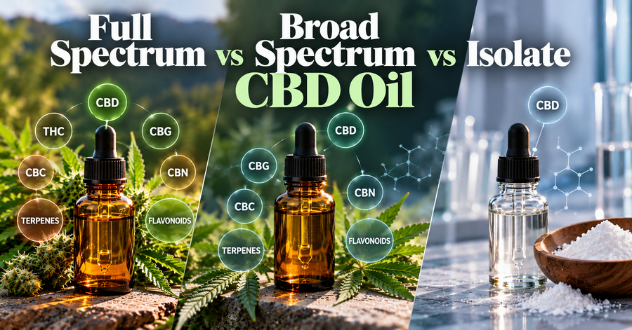 Full Spectrum vs Broad Spectrum vs Isolate CBD Oil: Which Is Right for You?