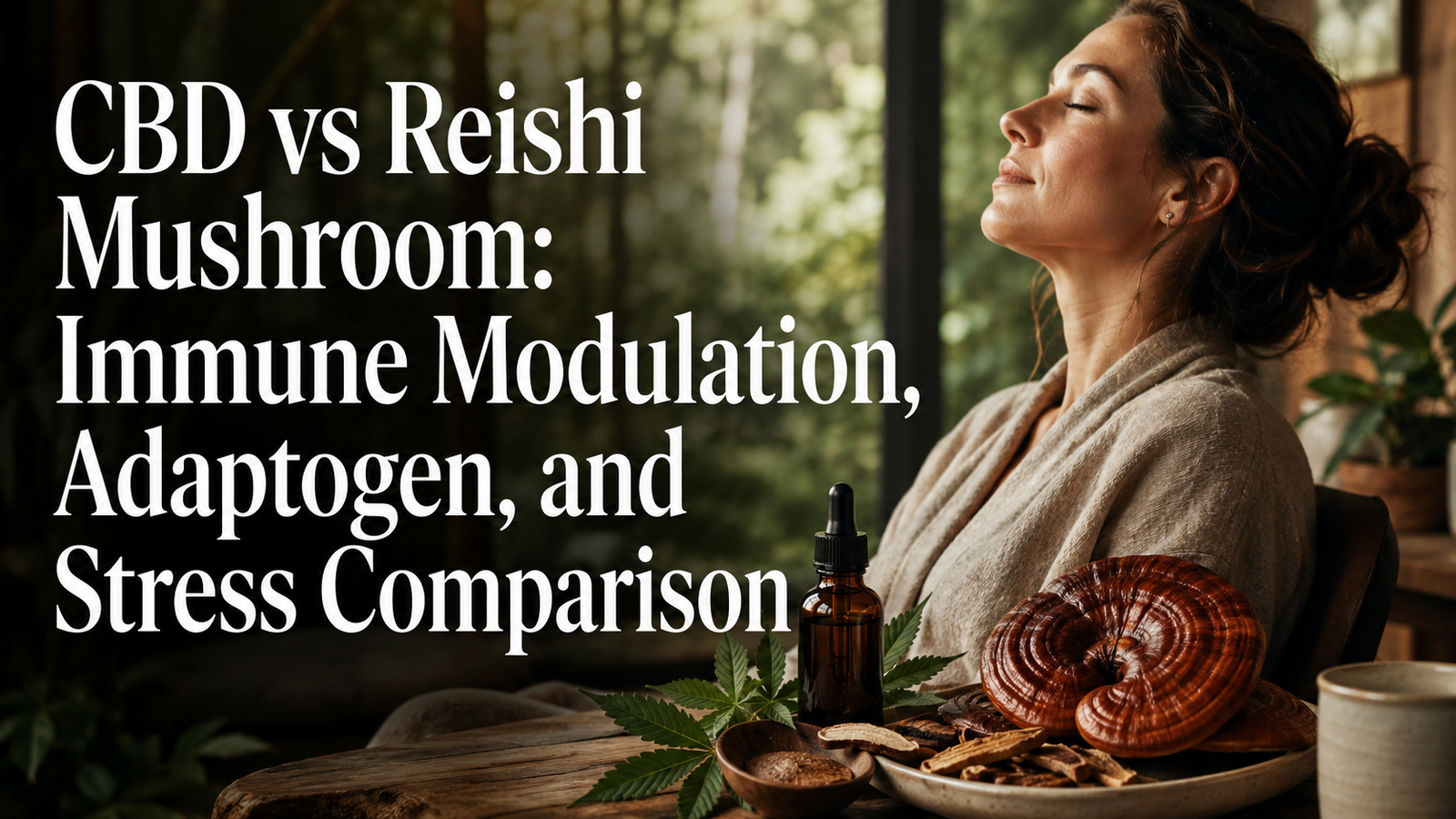 CBD vs Reishi Mushroom: Immune Modulation, Adaptogen, and Stress Comparison | PureCraft CBD