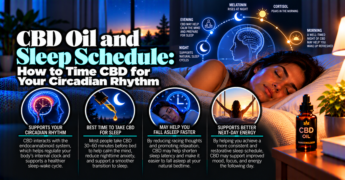 CBD Oil and Sleep Schedule: How to Time CBD for Your Circadian Rhythm