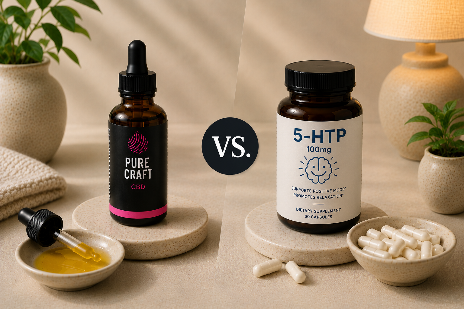 CBD vs. 5-HTP for Anxiety and Mood: A Comparison | PureCraft CBD