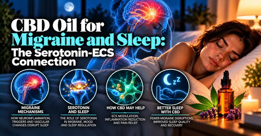 CBD Oil for Migraine and Sleep: The Serotonin-ECS Connection