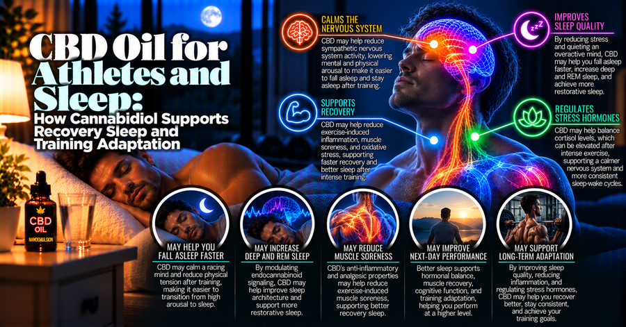 CBD Oil for Athletes and Sleep: How Cannabidiol Supports Recovery Sleep and Training Adaptation