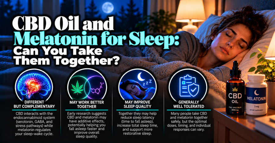 CBD Oil and Melatonin for Sleep: Can You Take Them Together?