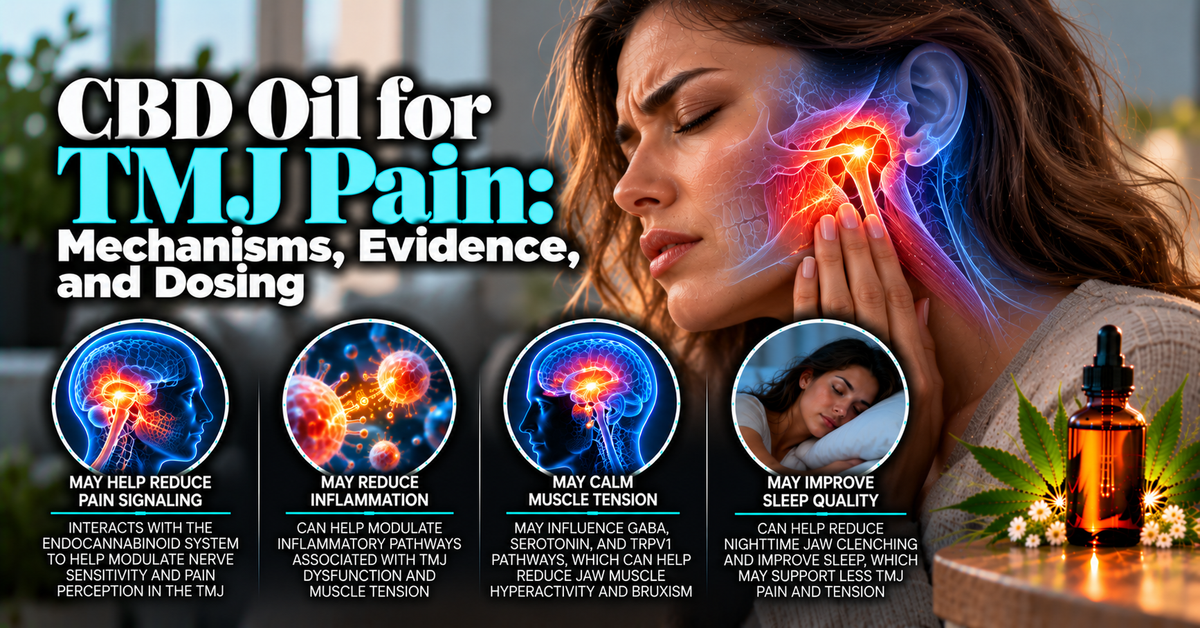 CBD Oil for TMJ Pain: Mechanisms, Evidence, and Dosing