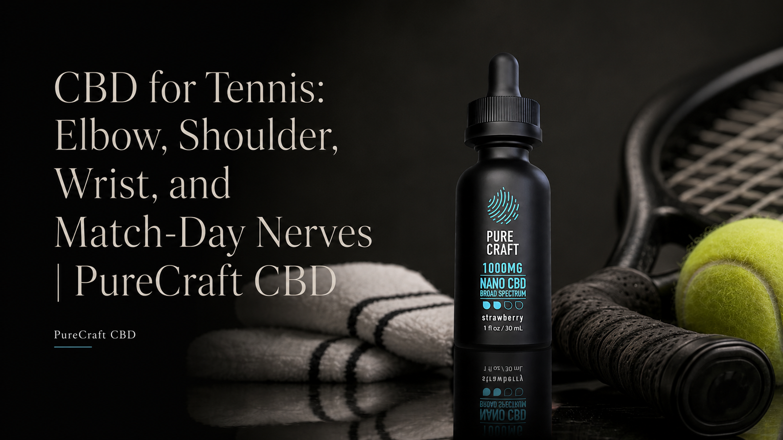 CBD for Tennis: Elbow, Shoulder, Wrist, and Match-Day Nerves | PureCraft CBD