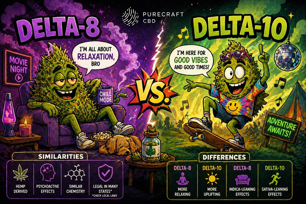 Delta-8 vs. Delta-10 THC: Effects, Potency & Which One Is Right for You