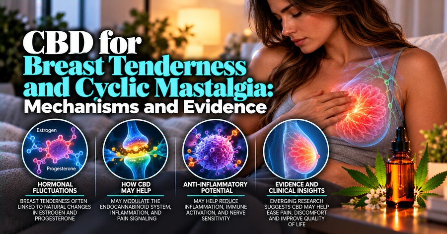 CBD for Breast Tenderness and Cyclic Mastalgia: Mechanisms and Evidence | PureCraft CBD