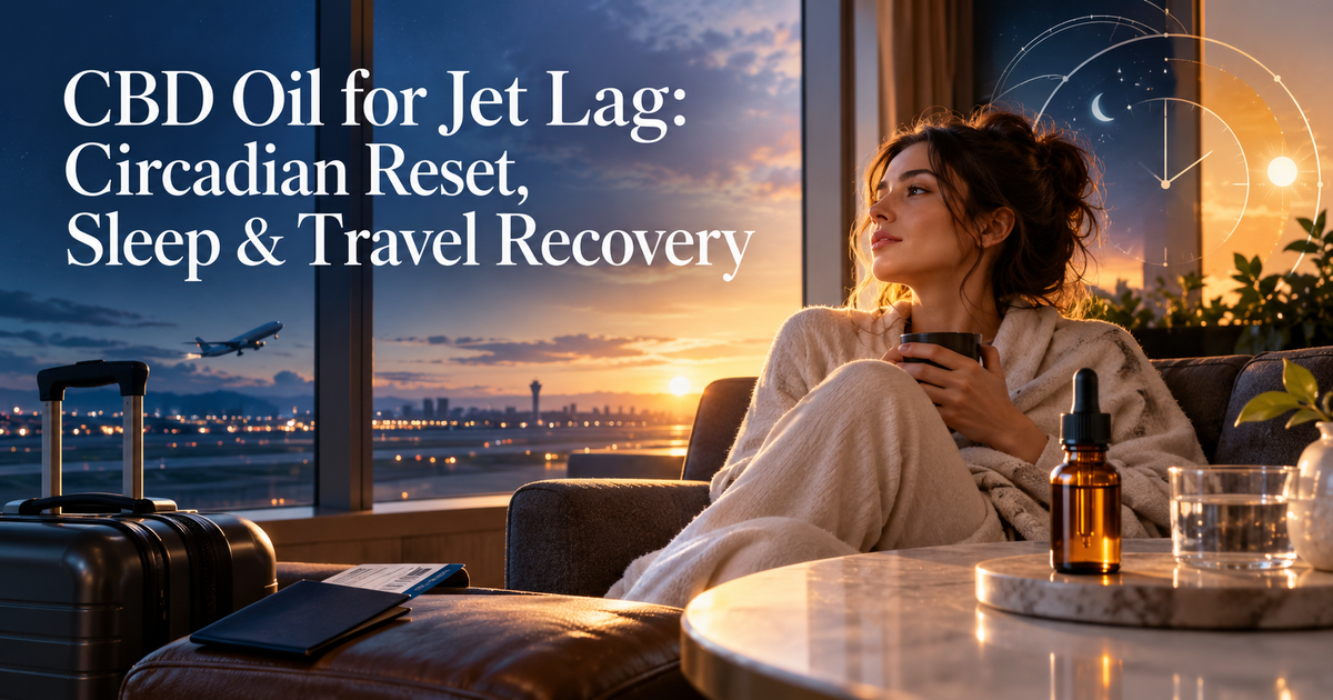 CBD Oil for Jet Lag: Circadian Reset, Sleep & Travel Recovery | PureCraft CBD