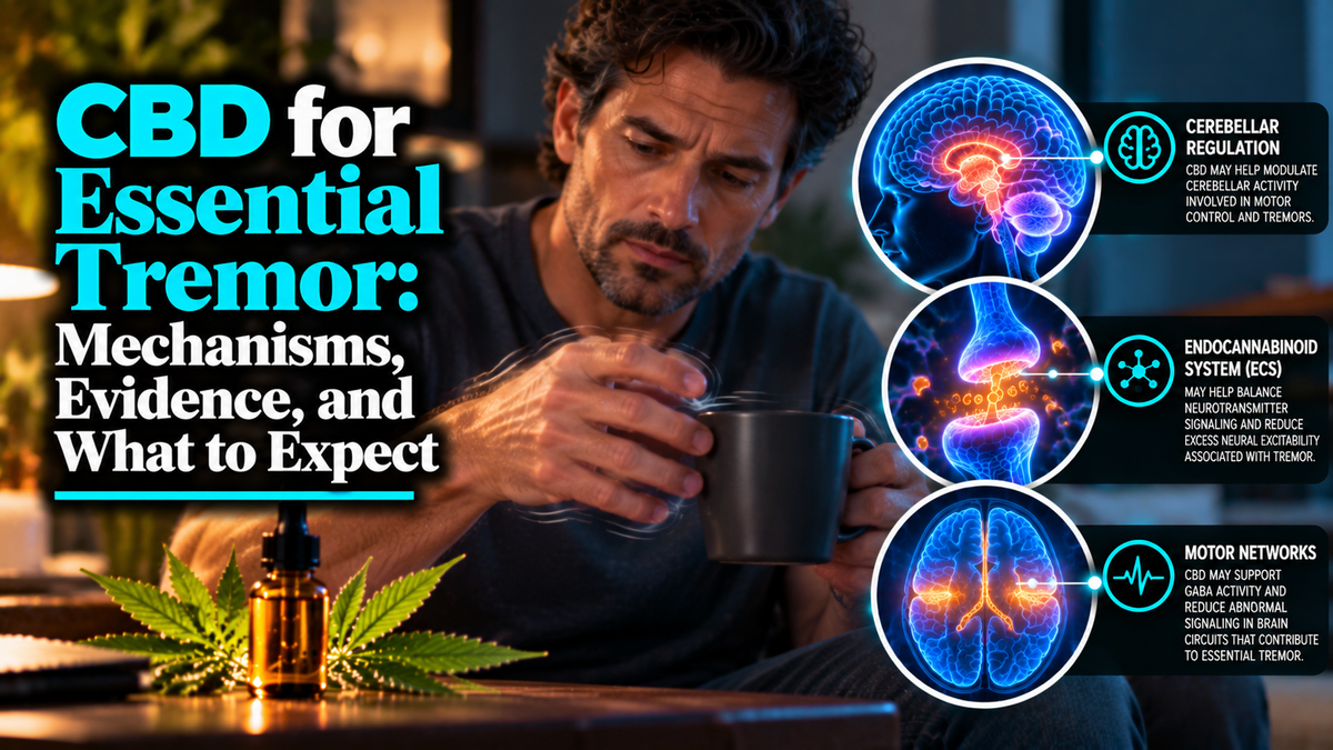 CBD for Essential Tremor: Mechanisms, Evidence, and What to Expect | PureCraft CBD