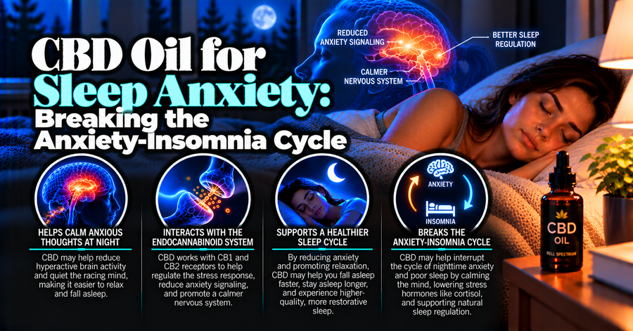 CBD Oil for Sleep Anxiety: Breaking the Anxiety-Insomnia Cycle