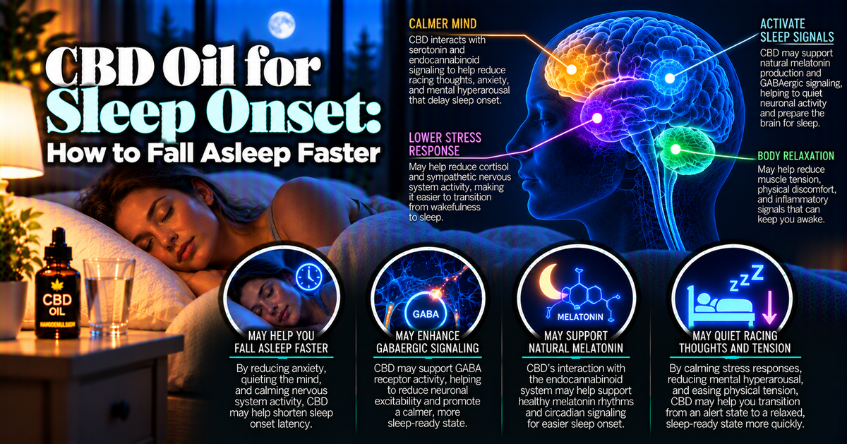 CBD Oil for Sleep Onset: How to Fall Asleep Faster