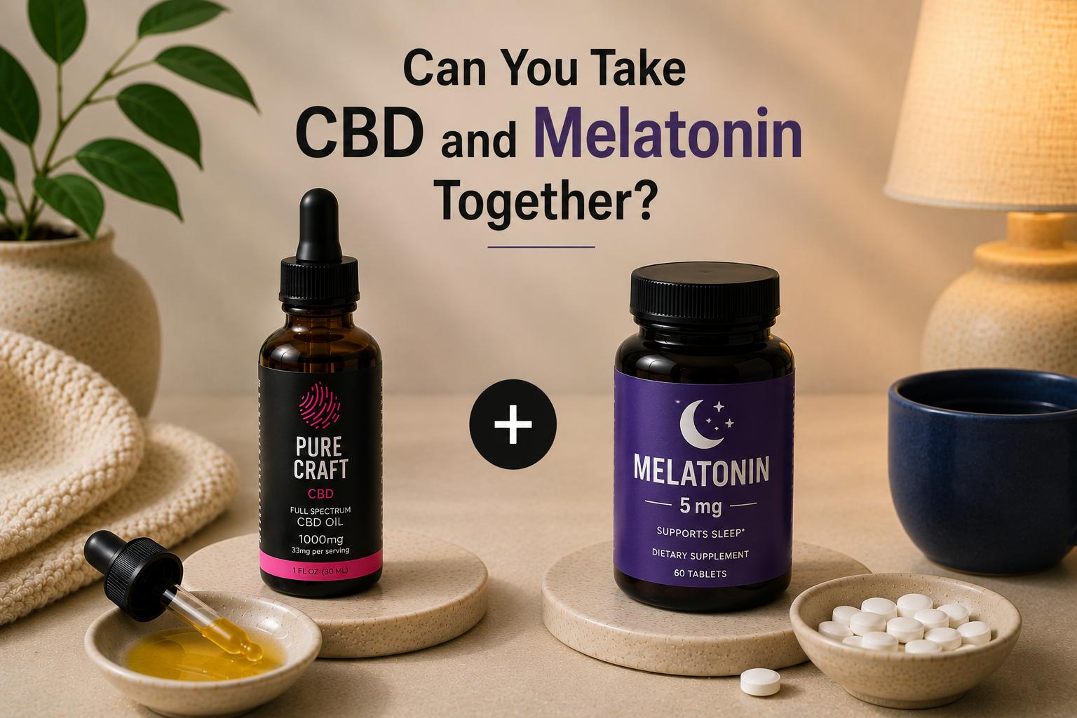 Can You Take CBD and Melatonin Together? | PureCraft CBD