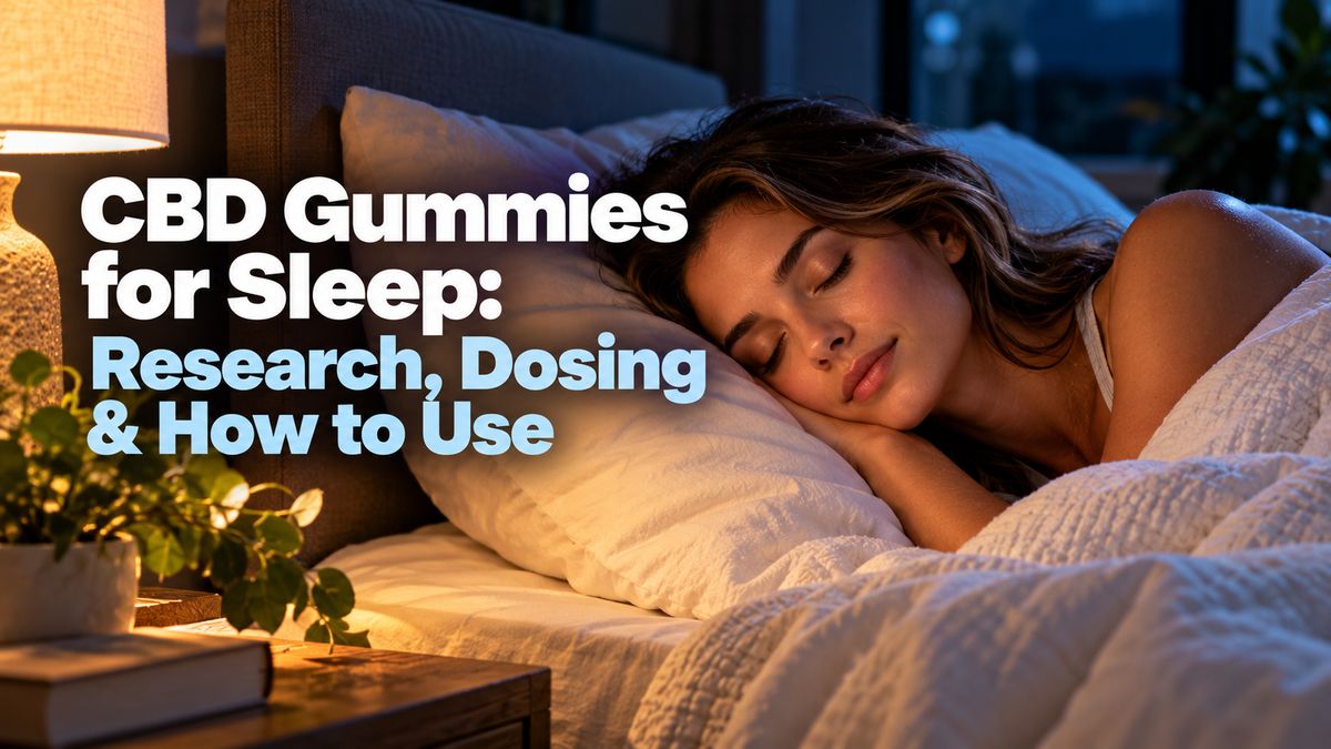 CBD Gummies for Sleep: Research, Dosing & How to Use