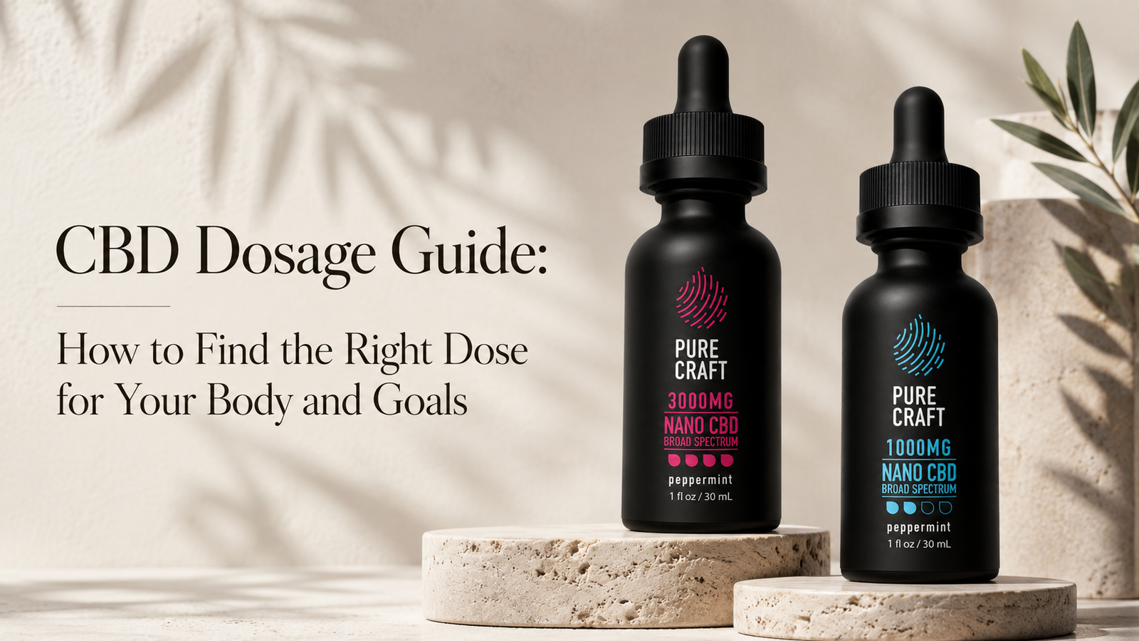 CBD Dosage Guide: How to Find the Right Dose for Your Body and Goals | PureCraft CBD
