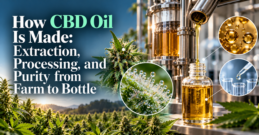 How CBD Oil Is Made: Extraction, Processing, and Purity from Farm to Bottle
