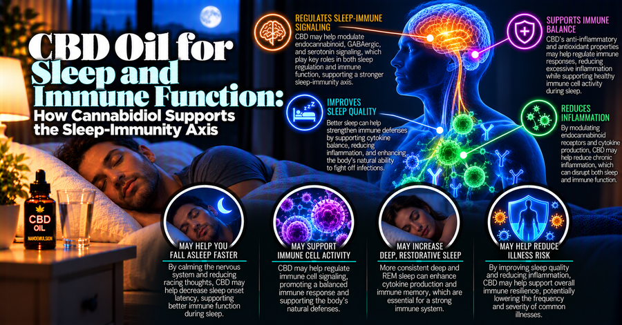 CBD Oil for Sleep and Immune Function: How Cannabidiol Supports the Sleep-Immunity Axis