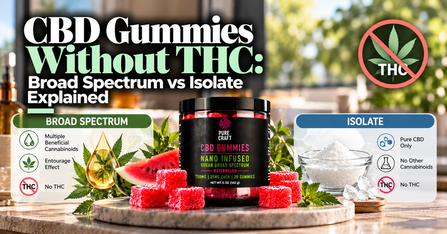 CBD Gummies Without THC: Broad Spectrum vs Isolate Explained
