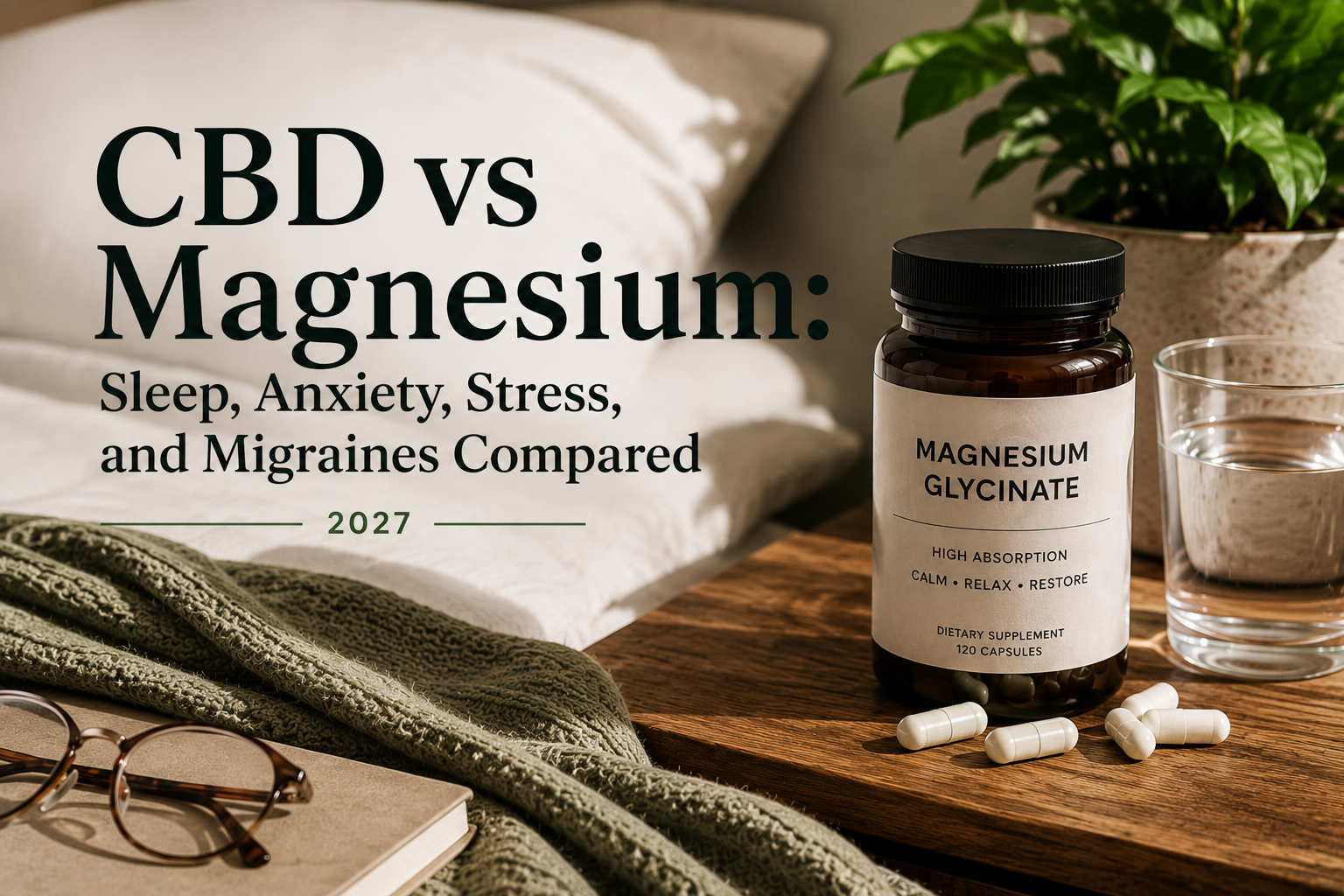 CBD vs Magnesium: Sleep, Anxiety, Stress, and Migraines Compared 2027 | PureCraft CBD