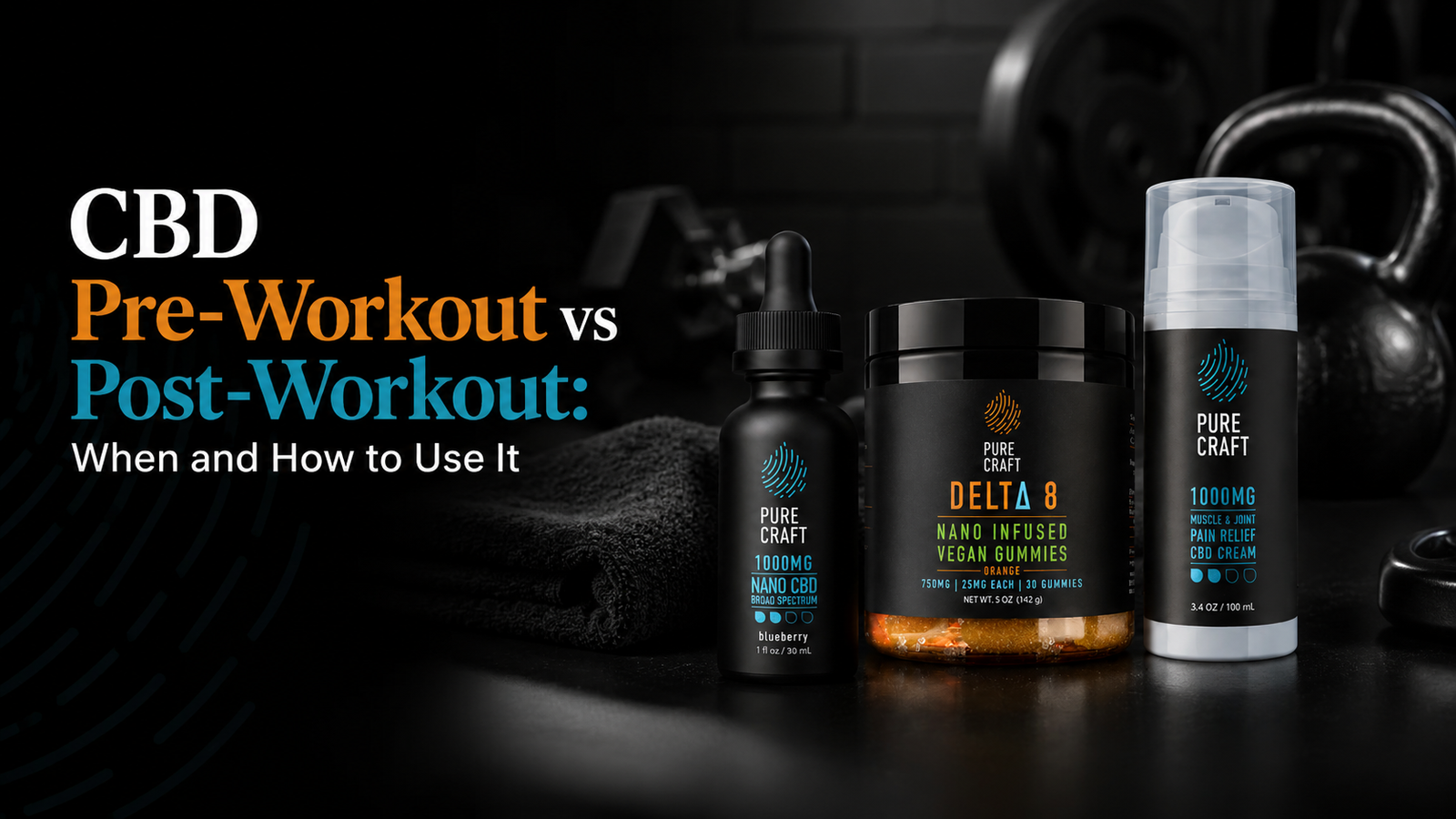 CBD Pre-Workout vs Post-Workout: When and How to Use It | PureCraft CBD