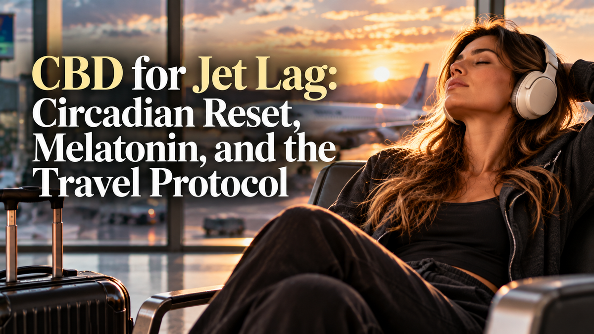 CBD for Jet Lag: Circadian Reset, Melatonin, and the Travel Protocol | PureCraft CBD