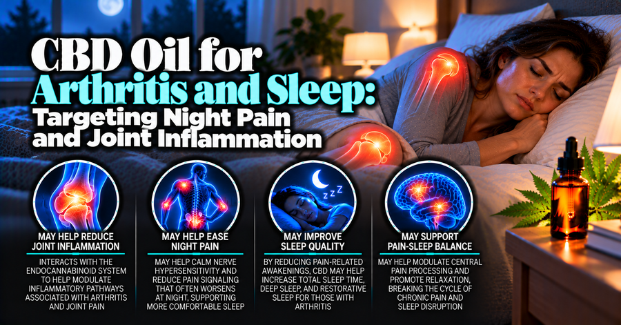 CBD Oil for Arthritis and Sleep: Targeting Night Pain and Joint Inflammation