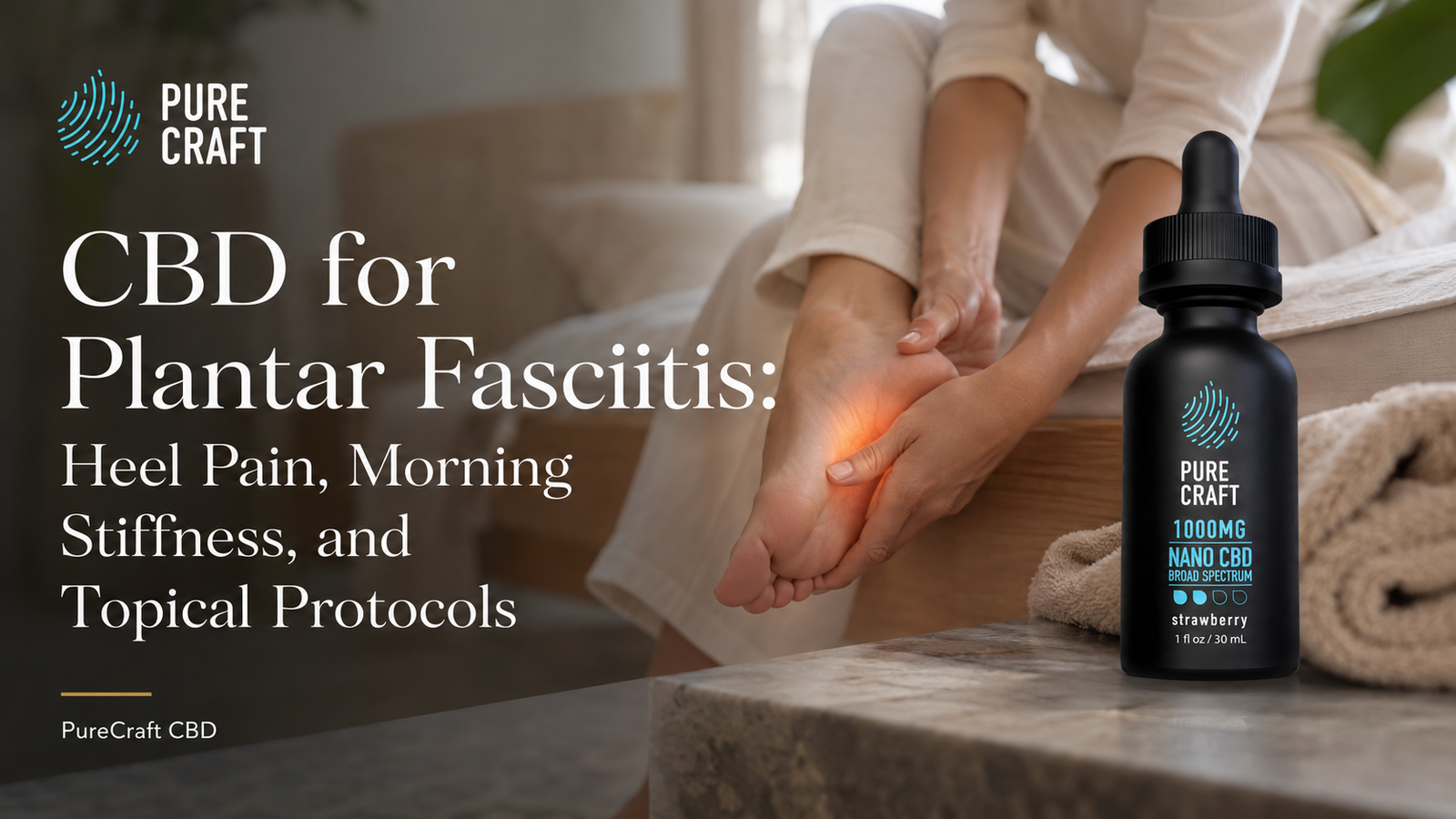 CBD for Plantar Fasciitis: Heel Pain, Morning Stiffness, and Topical Protocols | PureCraft CBD