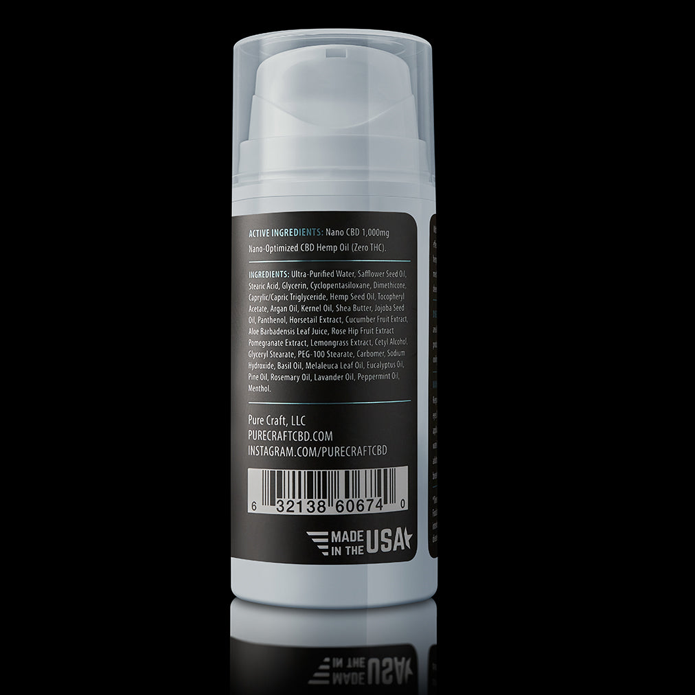 1000mgPCMNTL-2 @@ sore muscle cream by Pure Craft CBD