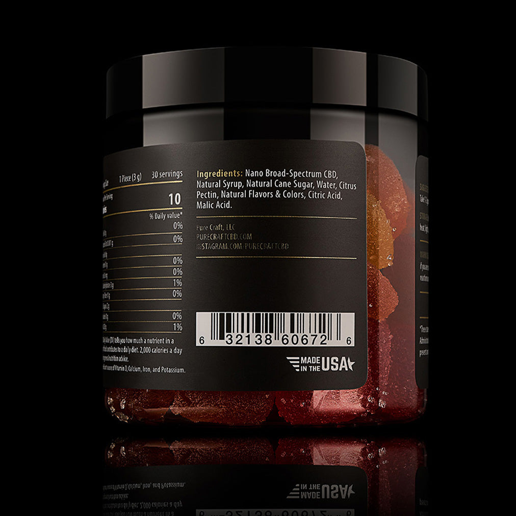 Vegan CBD Gummies by Pure Craft CBD | 750mg | Pure Craft